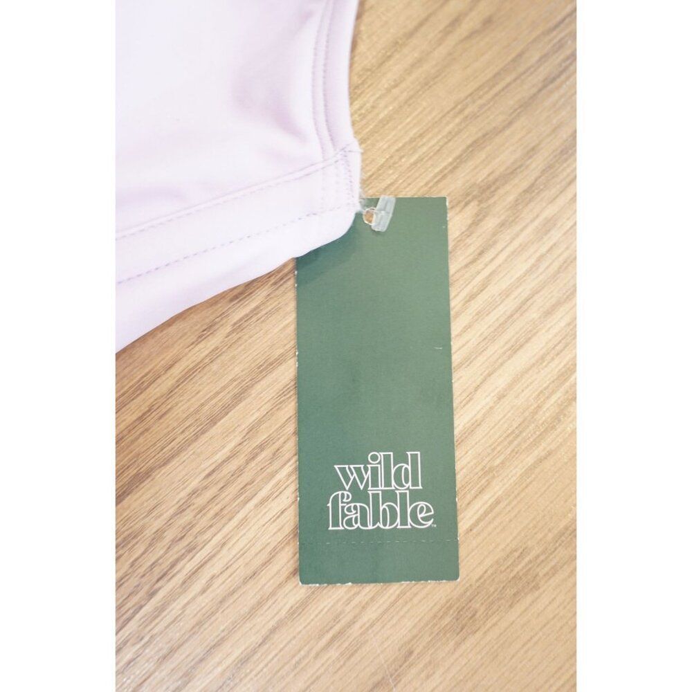 Wild Fable Women's Scoop Front Bralette Bikini Top - Light Purple, Size L, NWT - Picture 3 of 7